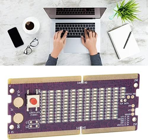 Testador de Laptop DDR4, Tensão de 5 vias de ambos os lados Use notebook Cartão de teste de memória da placa -mãe com componentes de