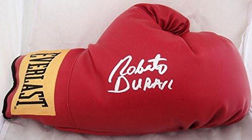 Roberto Duran assinou a luva de boxe Everlast JSA - luvas de boxe autografadas