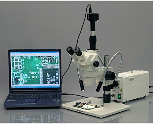 Microscópio de zoom de estéreo trinocular profissional de estéreo profissional ZM-1TW3-Foda, EW10X e EW25x, ampliação 2x-225x, objetiva
